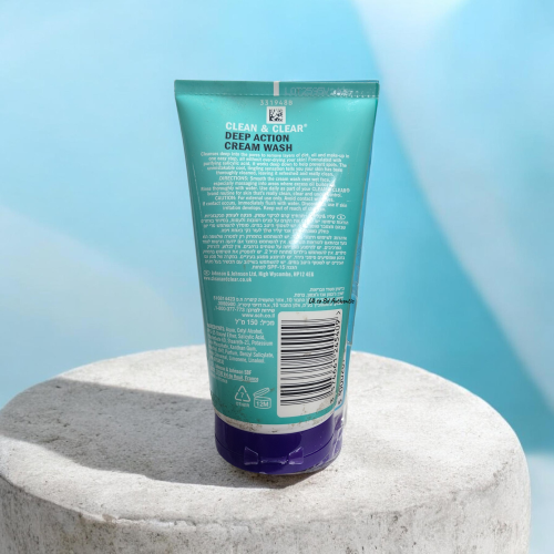 Clean & Clear Deep Action Cream Wash – 150m - Image 2