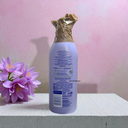 NIVEA Oil in Lotion Cherry Blossom – 400ml - Image 2