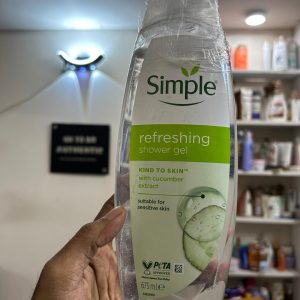 Simple refreshing shower gel/body wash 675 ml