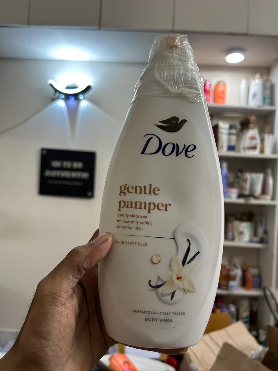 Dove gentle pamper shower/body wash 720 ml